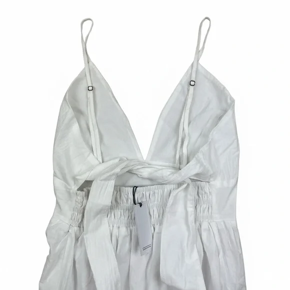 Pampelone Chloe White Cotton Maxi Dress NWT Size Small - Picture 4 of 6